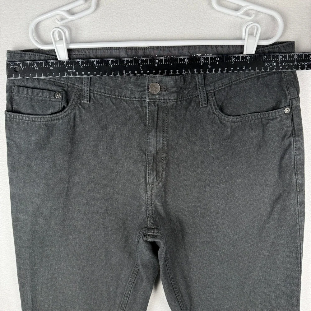 Calvin Klein Jeans‎ Mens 38x32 Washed Black Straight Leg 100% Cotton Denim Pants